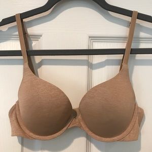 Beige Victoria secret push-up bra